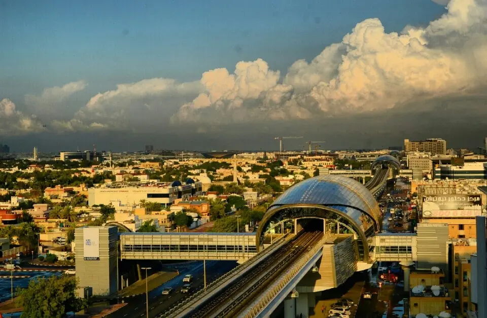 Dubai Airport Free Zone metro station, Dubai